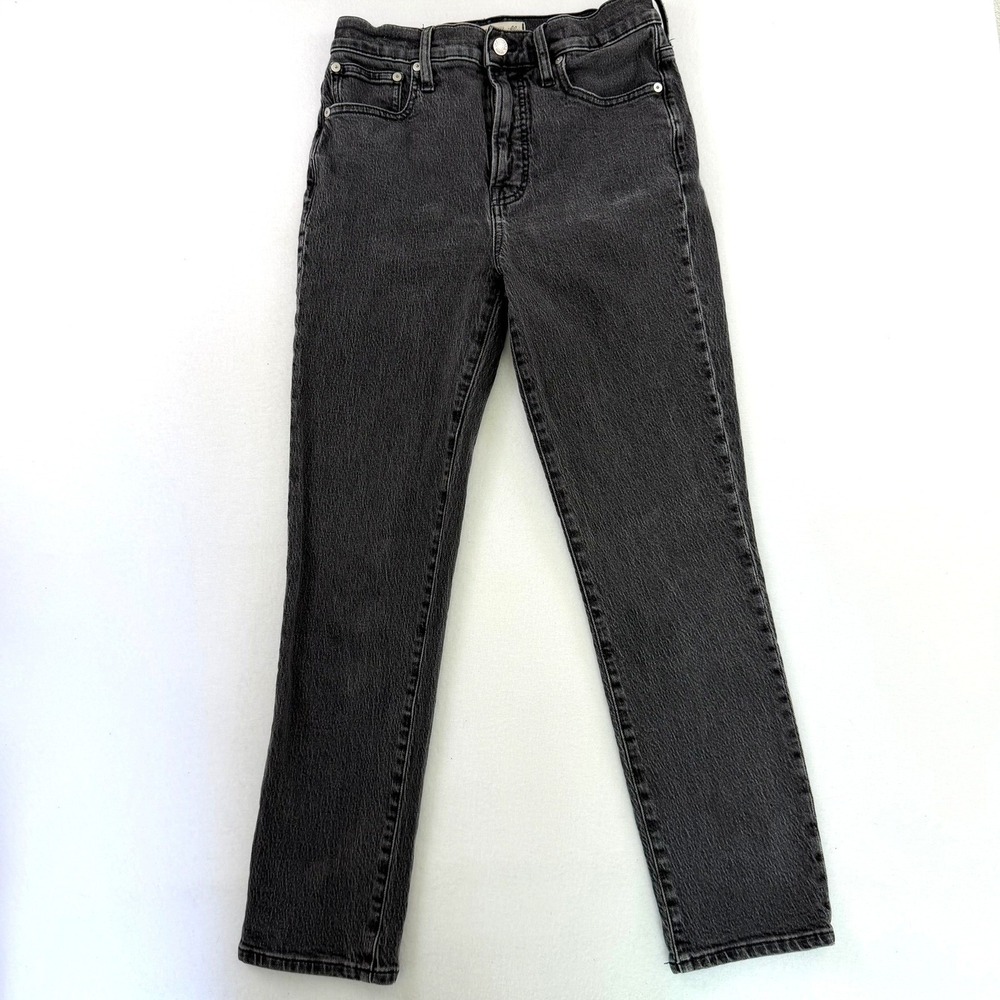 Madewell The Perfect Vintage Jean Faded Black Straight Leg MD711 Size‎ 26